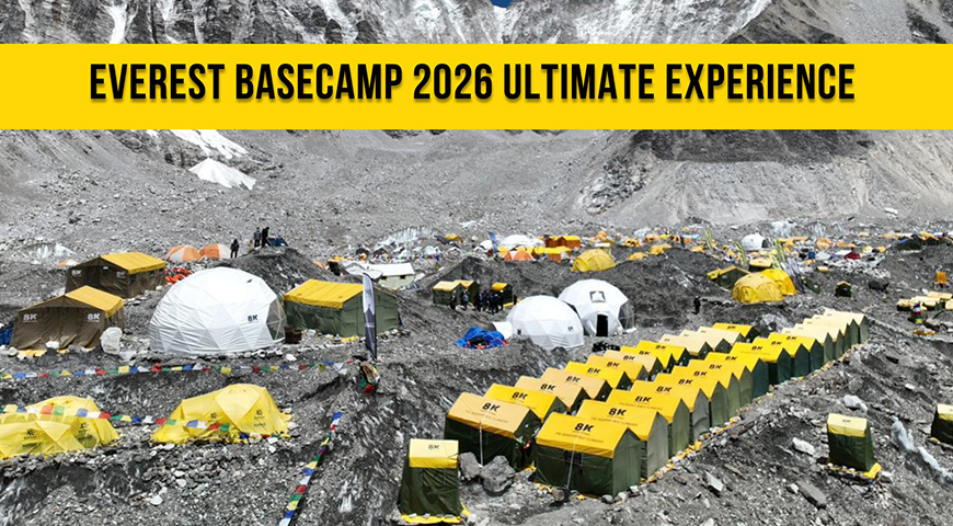 Everest Base Camp 2026 Ultimate Experience – Overnight at Base Camp & Heli Out