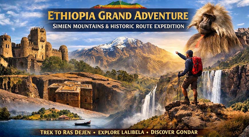 Ethiopia Grand Adventure: Simien Mountains & Historic Route Expedition 2026