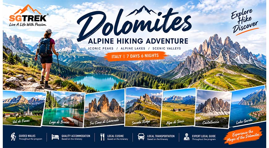 Dolomites Alpine Hiking Adventure 2027